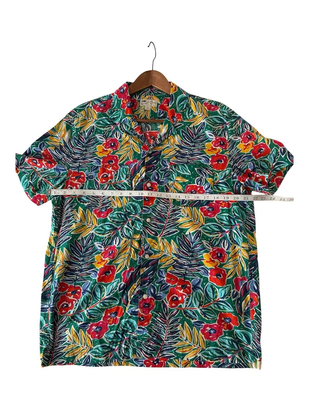 Original J. Crew - Tropical Print Short-Sleeve Camp Collar Shirt - Stand Out!